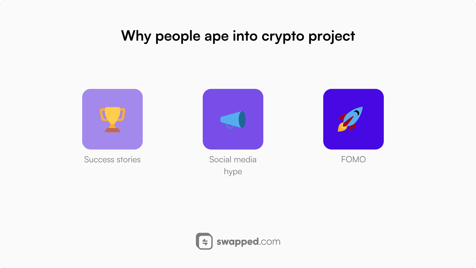 Why people ape into crypto projects